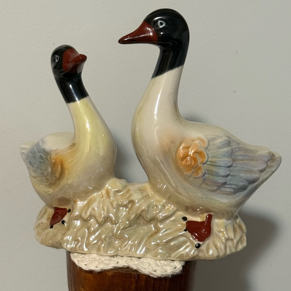Vintage Lusterware Ducks figurine